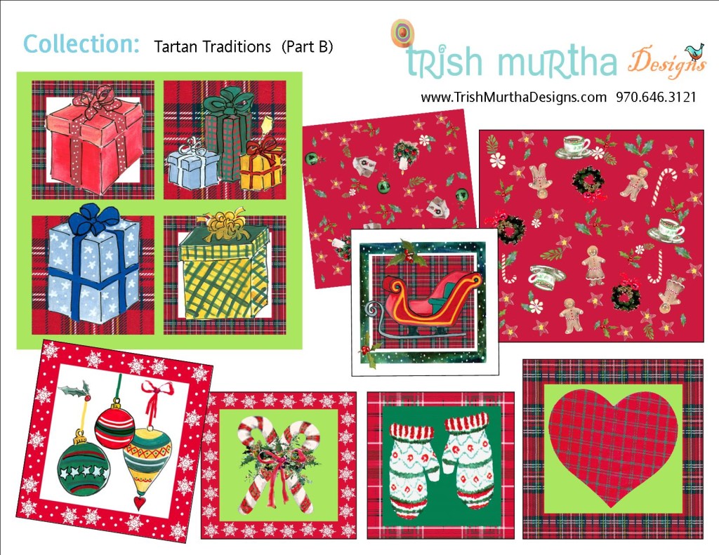 Collection Sheet - Christmas - Tartan Traditions (Part B) Trish Murtha Designs